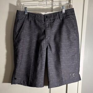 Mens black puma golf shorts size 32